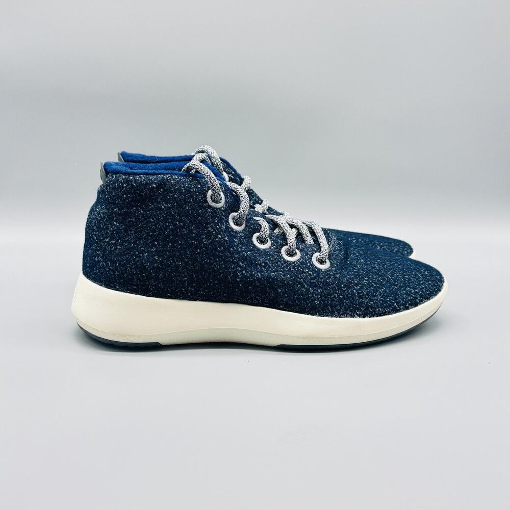 Allbirds Shoes Womens 9 Blue Merino Wool Runner Mizzles Lace Up High Top Sneaker